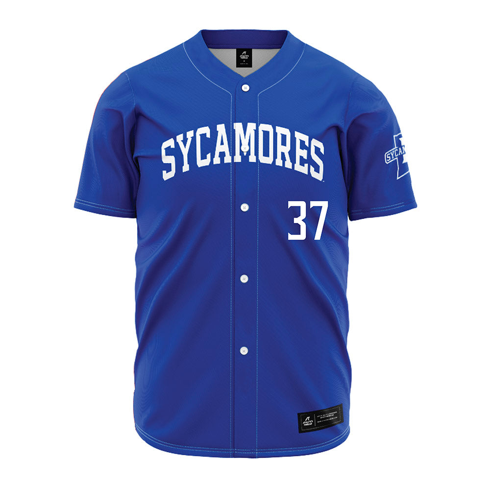 Indiana State - NCAA Baseball : Caden Miller - Royal Blue Jersey-0