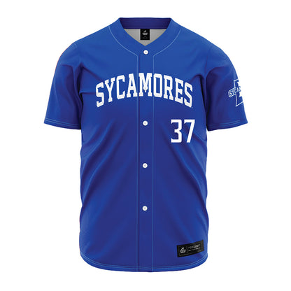 Indiana State - NCAA Baseball : Caden Miller - Royal Blue Jersey-0