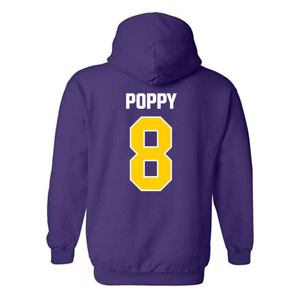 WIU - NCAA Football : Nevin Poppy - Hooded Sweatshirt-1