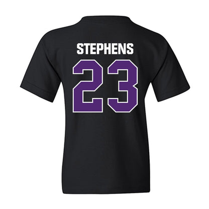 WIU - NCAA Men's Basketball : Danny Stephens - Youth T-Shirt-1