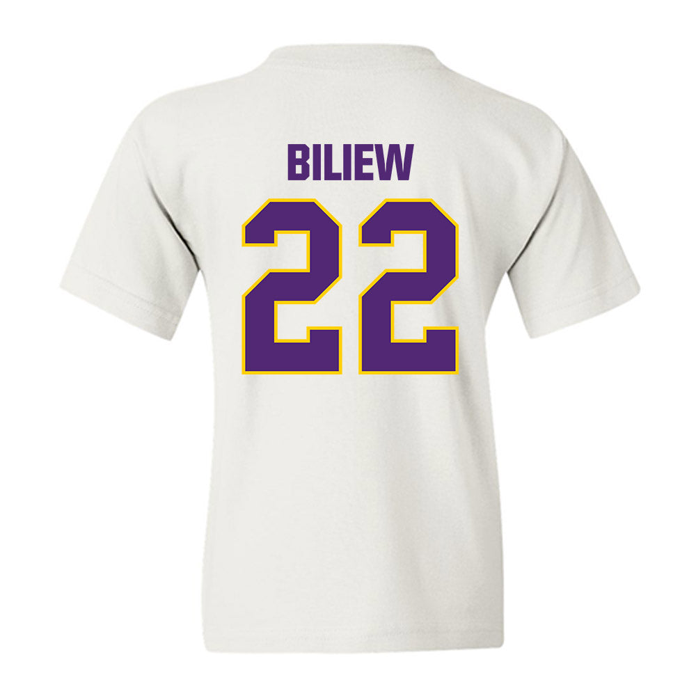 WIU - NCAA Men's Basketball : Goanar Biliew - Youth T-Shirt-1