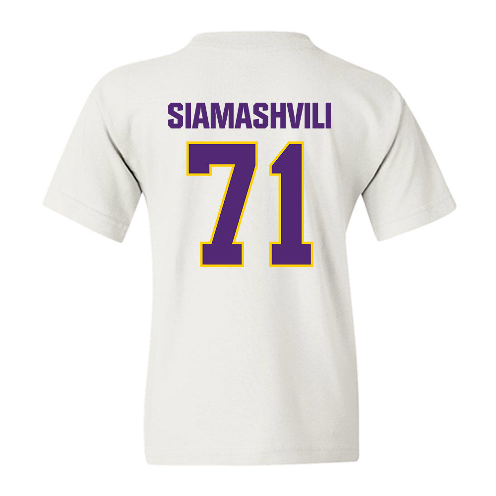 WIU - NCAA Football : Luca Siamashvili - Youth T-Shirt-1