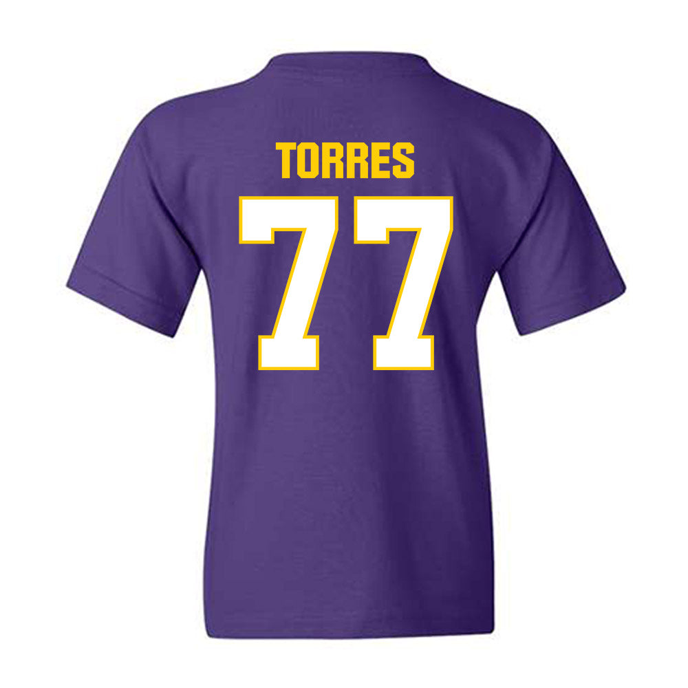 WIU - NCAA Football : JJ Torres - Youth T-Shirt-1