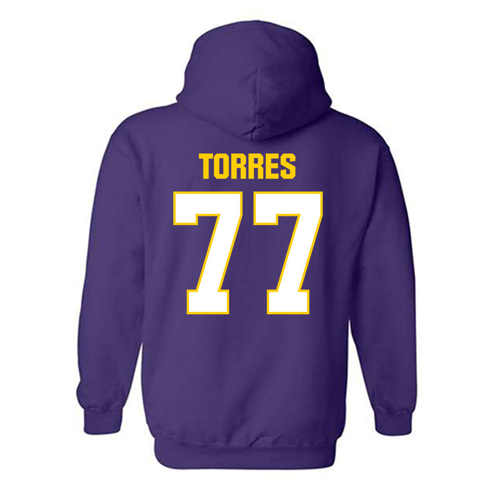 WIU - NCAA Football : JJ Torres - Hooded Sweatshirt-1