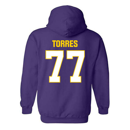 WIU - NCAA Football : JJ Torres - Hooded Sweatshirt-1