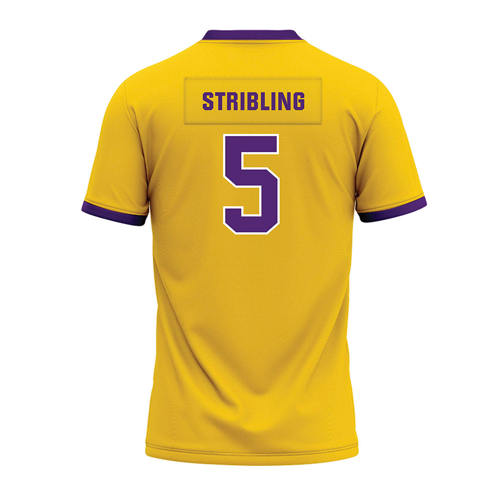 WIU - NCAA Football : Anthony Stribling - Gold Premium Football Jersey-1