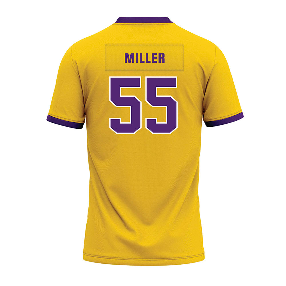 WIU - NCAA Football : Jace Miller - Gold Premium Football Jersey-1