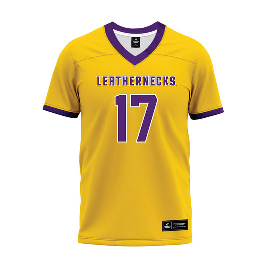 WIU - NCAA Football : Joel Salien - Gold Premium Football Jersey-0