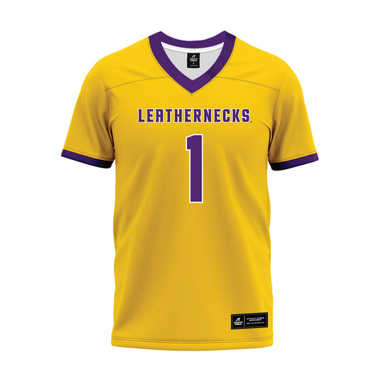 WIU - NCAA Football : Ihson Jackson-Anderson - Gold Premium Football Jersey-0