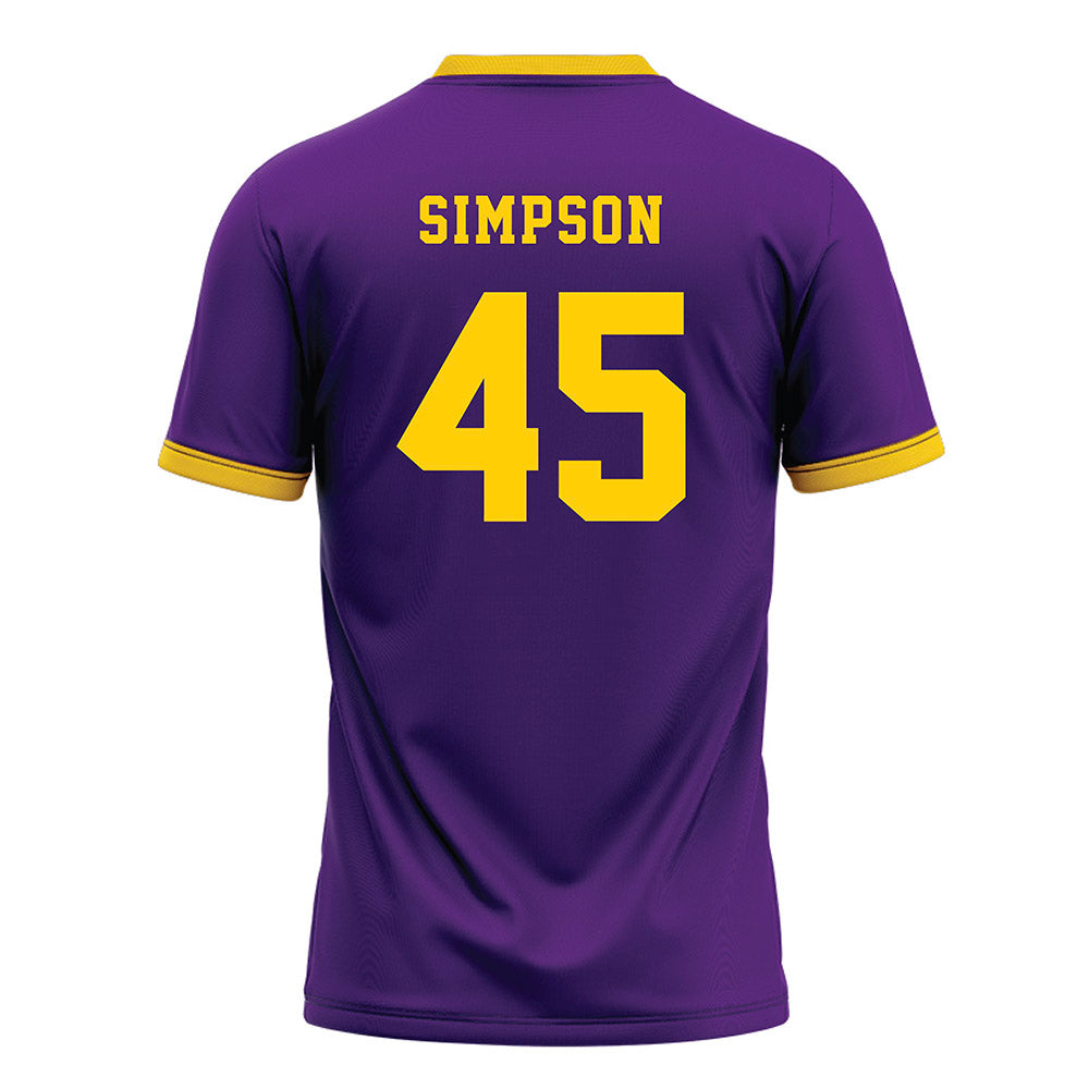 WIU - NCAA Softball : Hannah Simpson - Purple Jersey-1