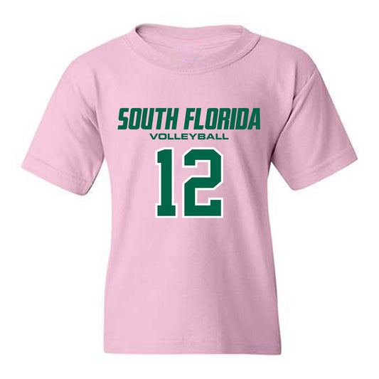USF - NCAA Women's Volleyball : Addy Brus - Youth T-Shirt-0