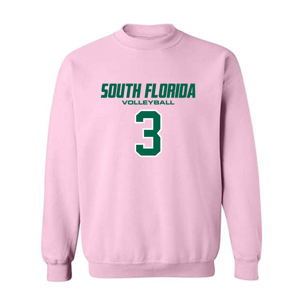 USF - NCAA Women's Volleyball : Miya Thomas - Crewneck Sweatshirt-0