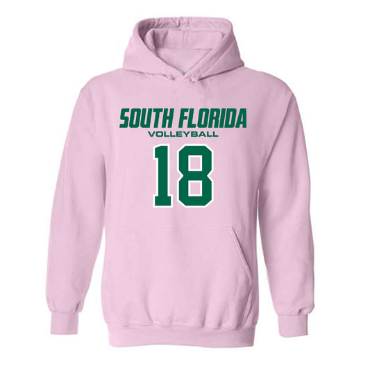 USF - NCAA Women's Volleyball : Raegan Richardson - Hooded Sweatshirt-0