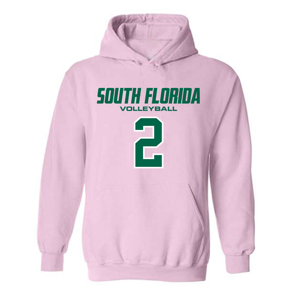 USF - NCAA Women's Volleyball : Laila Ivey - Hooded Sweatshirt-0