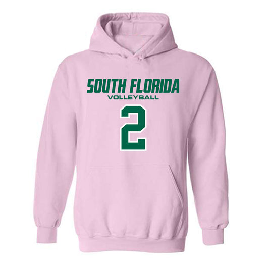 USF - NCAA Women's Volleyball : Laila Ivey - Hooded Sweatshirt-0