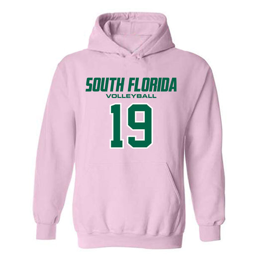 USF - NCAA Women's Volleyball : Emelyn Stettin - Hooded Sweatshirt-0