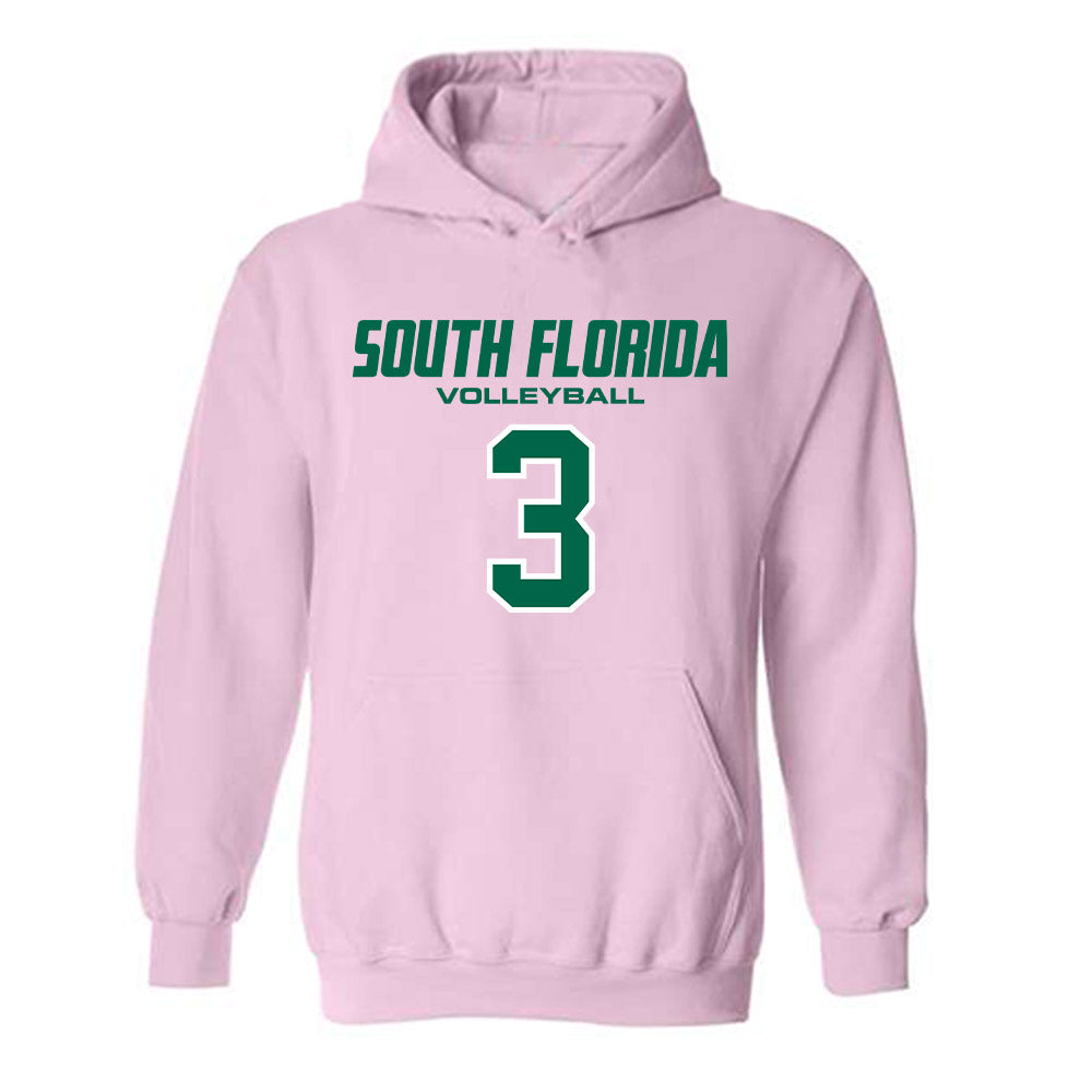 USF - NCAA Women's Volleyball : Miya Thomas - Hooded Sweatshirt-0