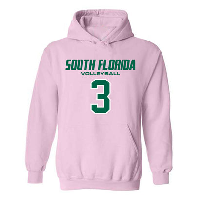 USF - NCAA Women's Volleyball : Miya Thomas - Hooded Sweatshirt-0