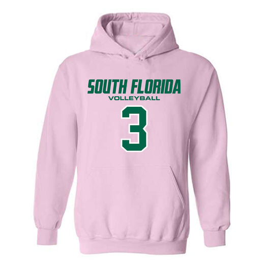 USF - NCAA Women's Volleyball : Miya Thomas - Hooded Sweatshirt-0