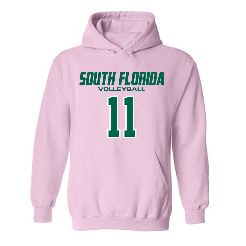 USF - NCAA Women's Volleyball : Iyanna Garvin - Hooded Sweatshirt-0