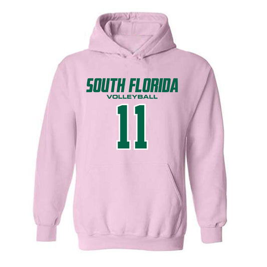 USF - NCAA Women's Volleyball : Iyanna Garvin - Hooded Sweatshirt-0