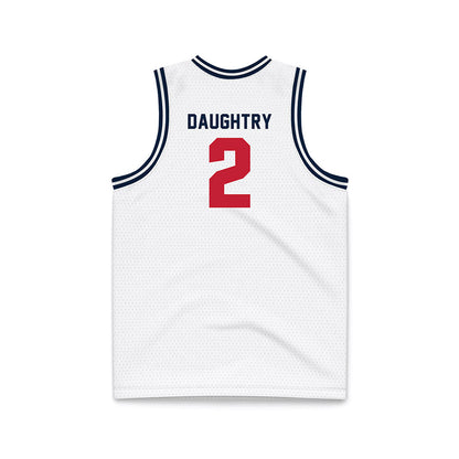 Richmond - NCAA Men's Basketball : Jaden Daughtry - White Basketball Jersey-1