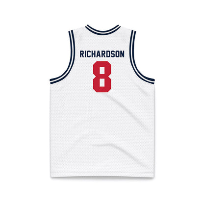 Richmond - NCAA Men's Basketball : Donovan Richardson - White Basketball Jersey-1