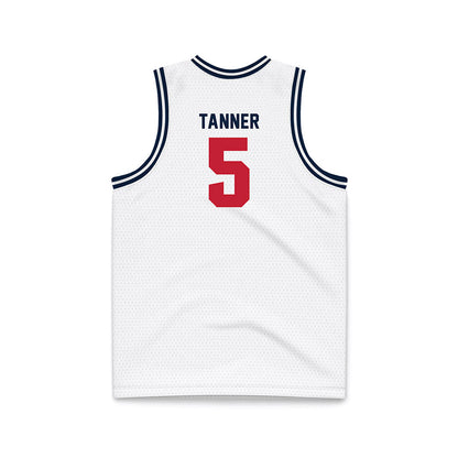Richmond - NCAA Men's Basketball : Collin Tanner - White Basketball Jersey-1