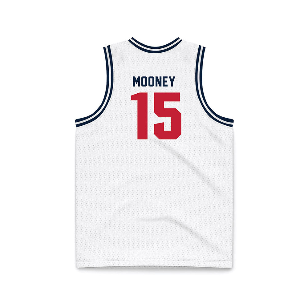 Richmond - NCAA Men's Basketball : Kirby Mooney - White Basketball Jersey-1