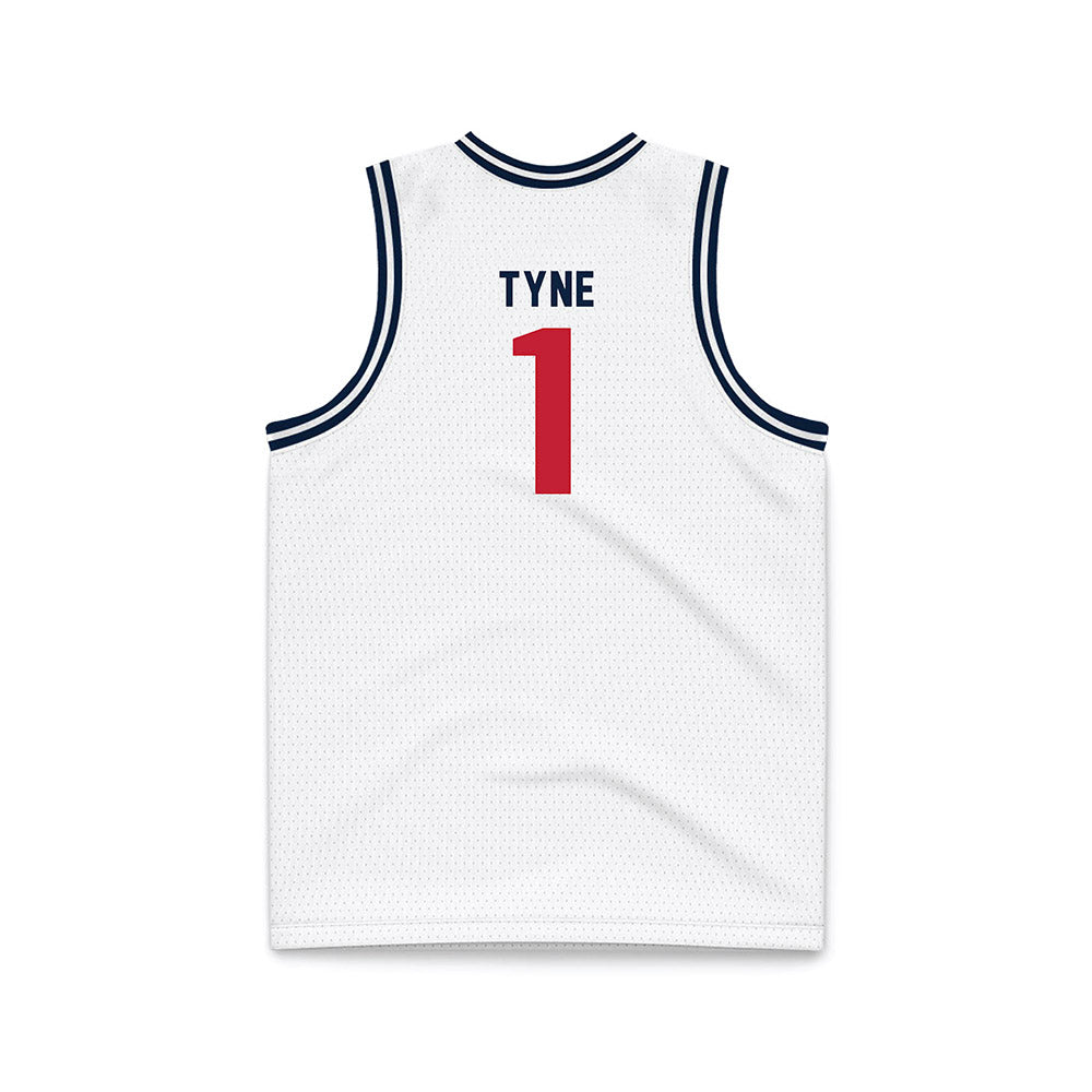 Richmond - NCAA Men's Basketball : Mikkel Tyne - White Basketball Jersey-1