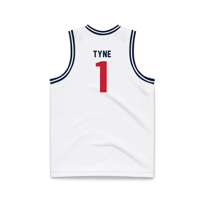 Richmond - NCAA Men's Basketball : Mikkel Tyne - White Basketball Jersey-1