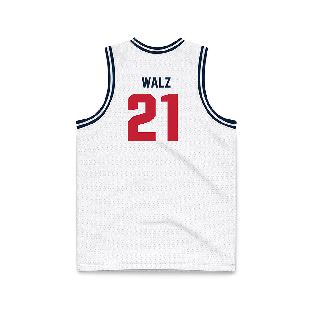 Richmond - NCAA Men's Basketball : Michael Walz - White Basketball Jersey-1