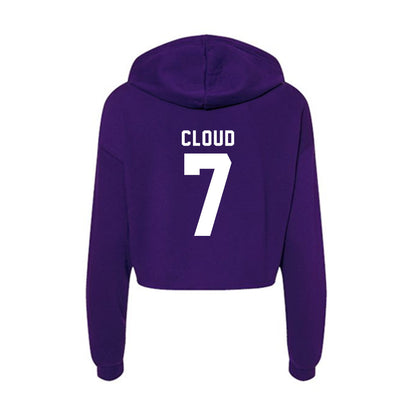 Tarleton State - NCAA Football : Seven Cloud - Women's Crop Fleece Hooded Sweatshirt-1