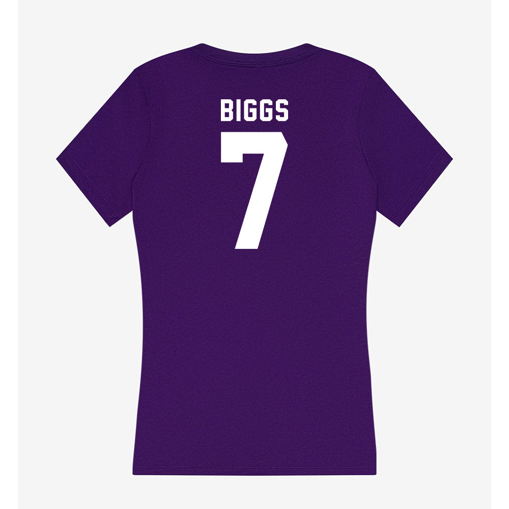 Tarleton State - NCAA Women's Volleyball : Taylynn Biggs - Women's V-Neck T-Shirt-1
