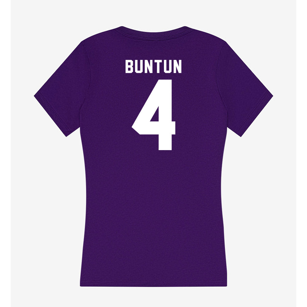 Tarleton State - NCAA Women's Basketball : Nyah Buntun - Women's V-Neck T-Shirt-1