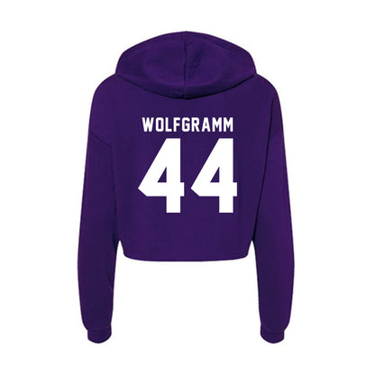Tarleton State - NCAA Football : Vililami Wolfgramm - Women's Crop Fleece Hoodie-1