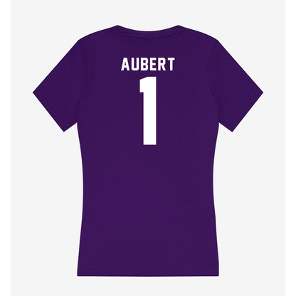 Tarleton State - NCAA Football : Jadan Aubert - Women's V-Neck T-Shirt-1