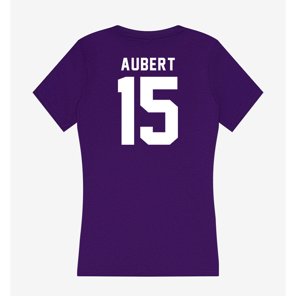 Tarleton State - NCAA Football : Jadan Aubert - Women's V-Neck T-Shirt-1