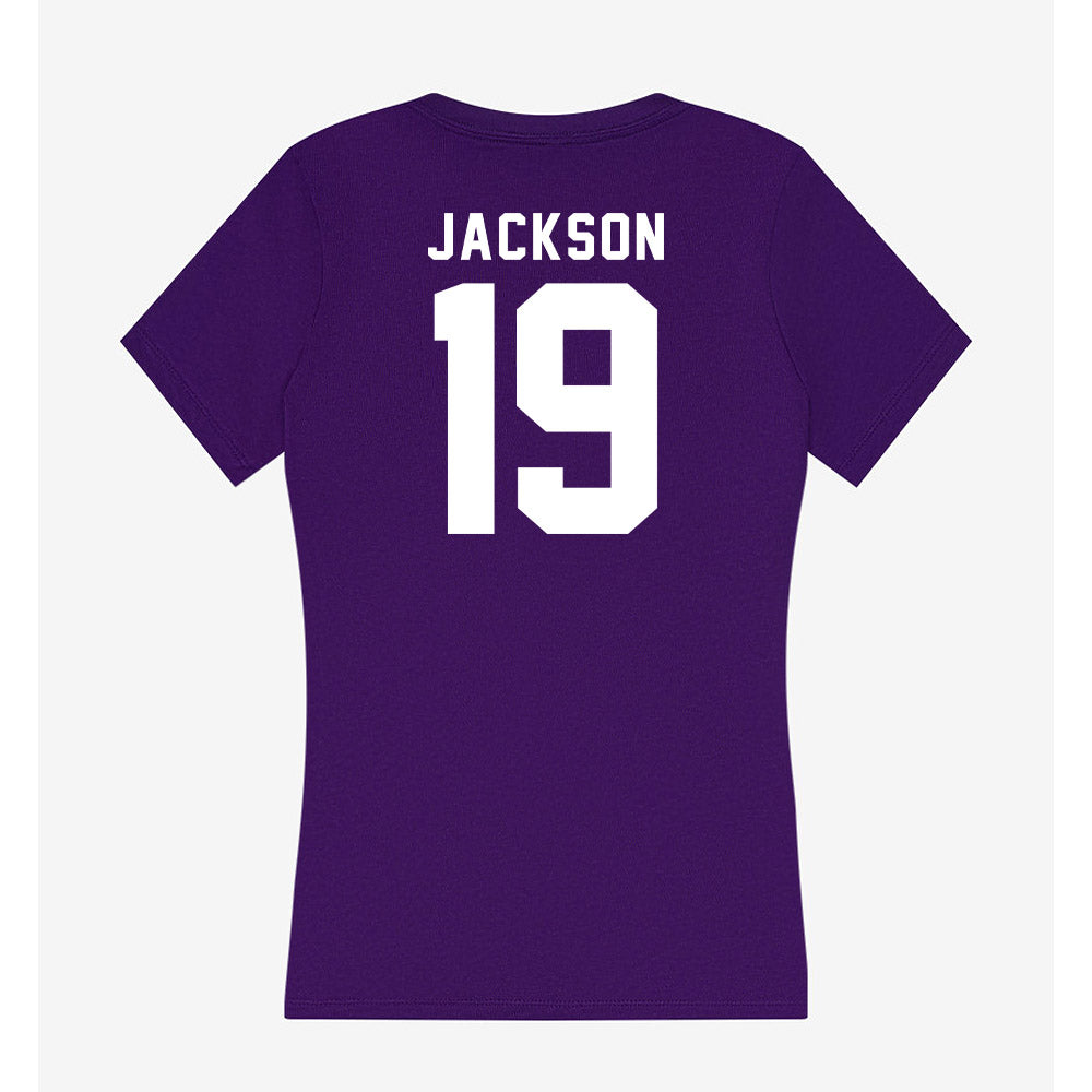 Tarleton State - NCAA Football : Kyle Jackson - Women's V-Neck T-Shirt-1