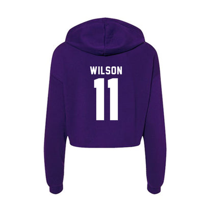 Tarleton State - NCAA Softball : Mikayla Wilson - Women's Crop Fleece Hoodie-1