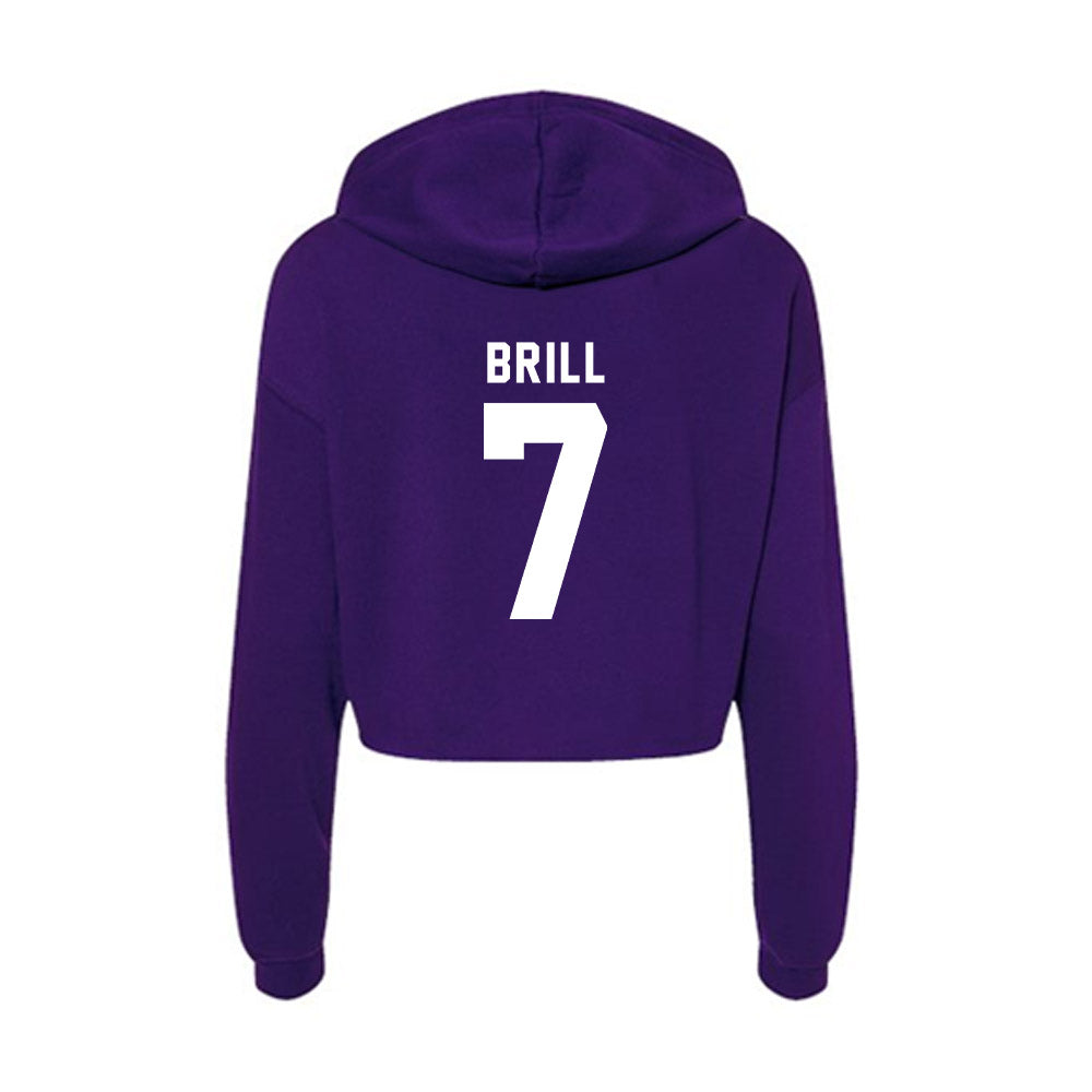 Tarleton State - NCAA Women's Basketball : Jailynn Brill - Women's Crop Fleece Hoodie-1