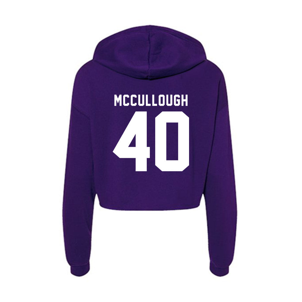 Tarleton State - NCAA Baseball : Matthew McCullough - Women's Crop Fleece Hoodie-1