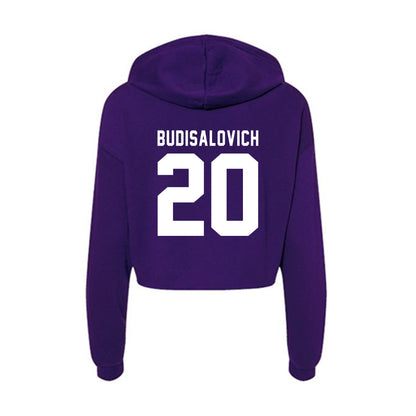 Tarleton State - NCAA Softball : Alyssa Budisalovich - Women's Crop Fleece Hoodie-1