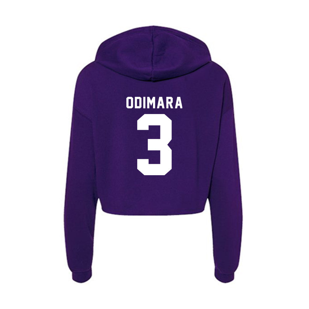 Tarleton State - NCAA Football : Les Odimara - Women's Crop Fleece Hoodie-1