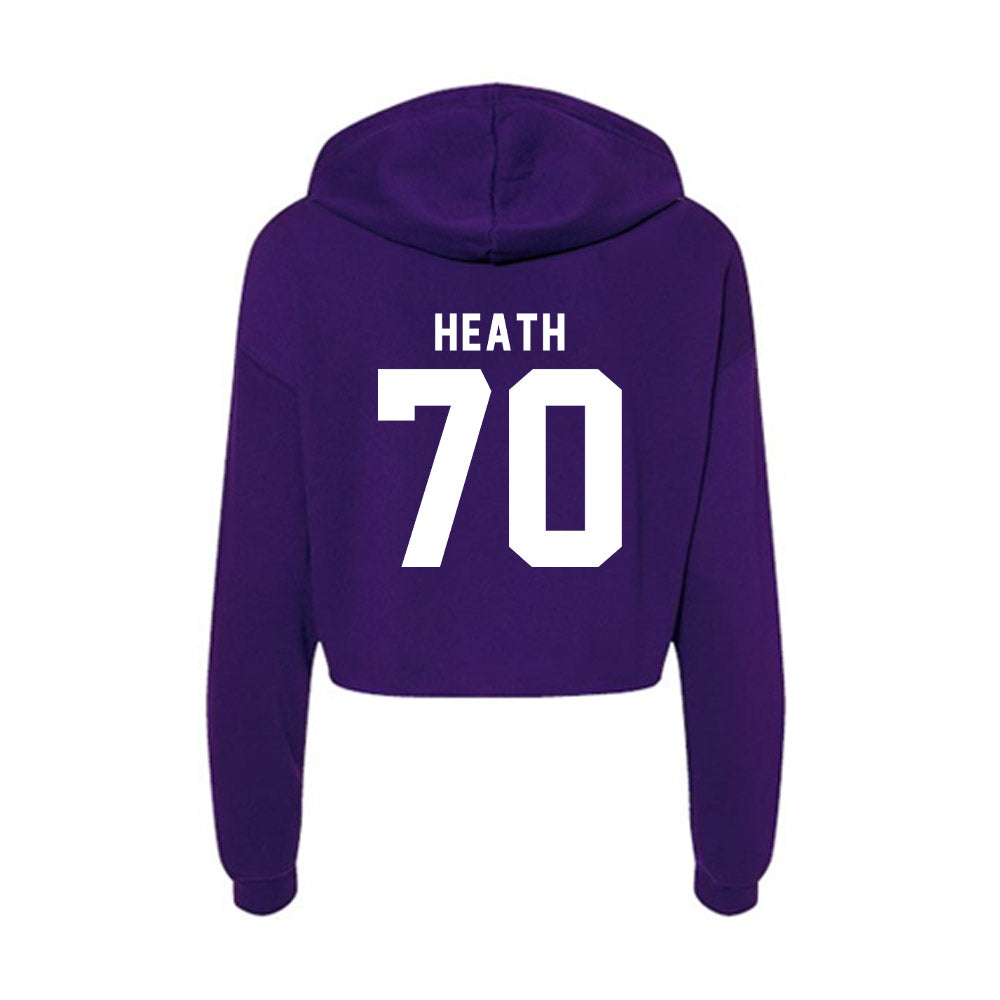 Tarleton State - NCAA Football : Antonio Heath - Women's Crop Fleece Hoodie-1