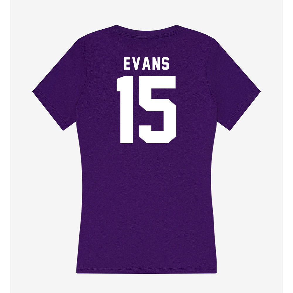 Tarleton State - NCAA Men's Basketball : Caleb Evans - Women's V-Neck T-Shirt-1