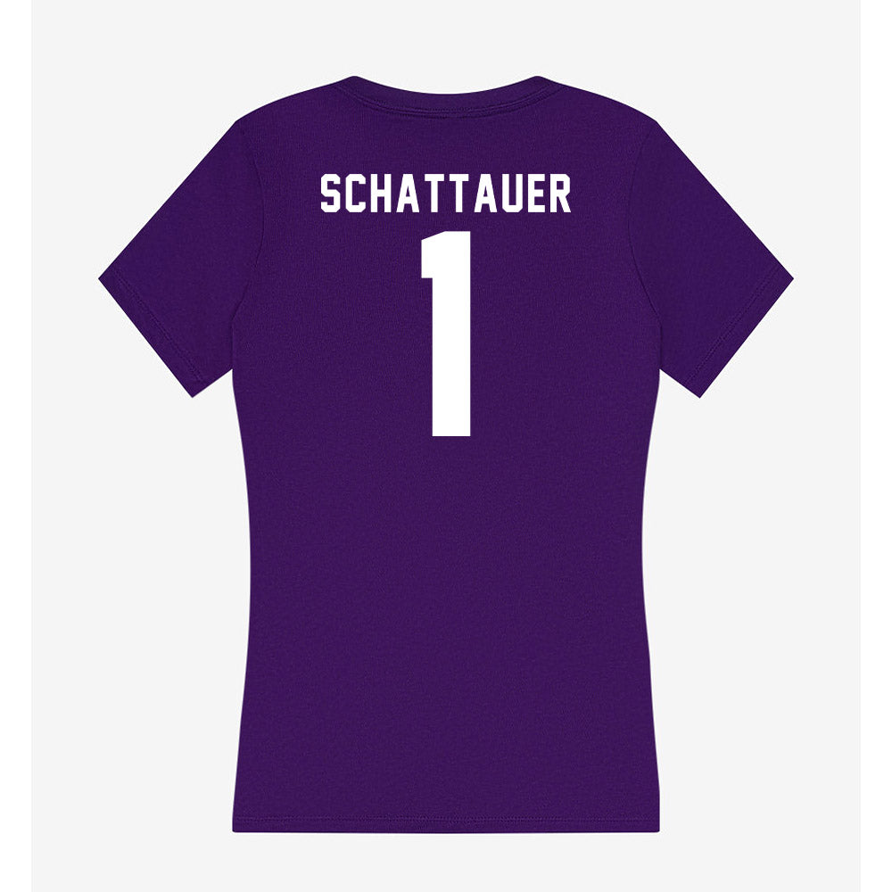 Tarleton State - NCAA Beach Volleyball : Isabel Schattauer - Women's V-Neck T-Shirt-1
