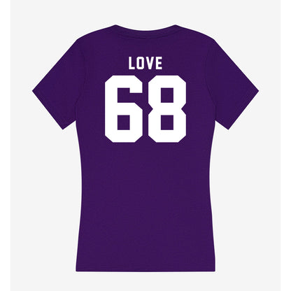 Tarleton State - NCAA Football : Jordan Love - Women's V-Neck T-Shirt-1