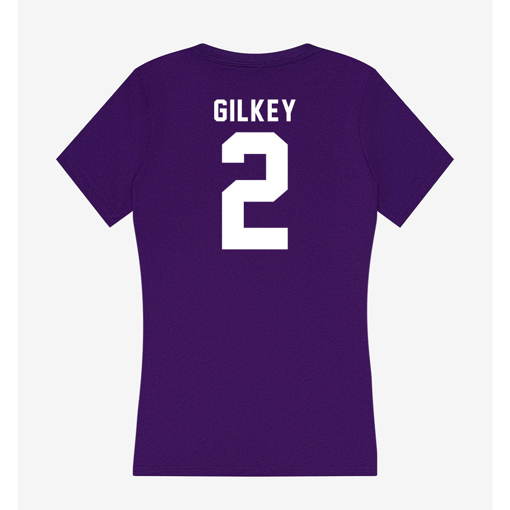 Tarleton State - NCAA Football : Jackson Gilkey - Women's V-Neck T-Shirt-1