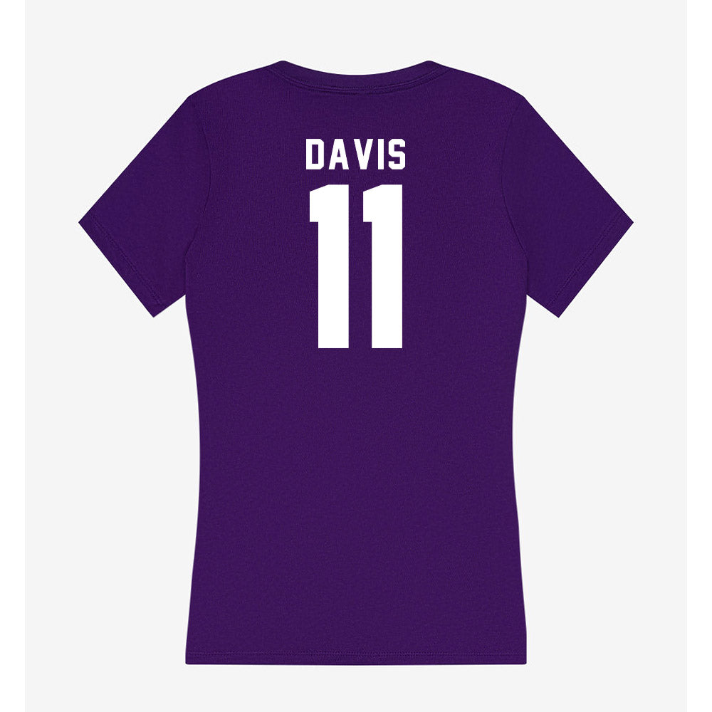 Tarleton State - NCAA Women's Volleyball : Onita Davis - Women's V-Neck T-Shirt-1